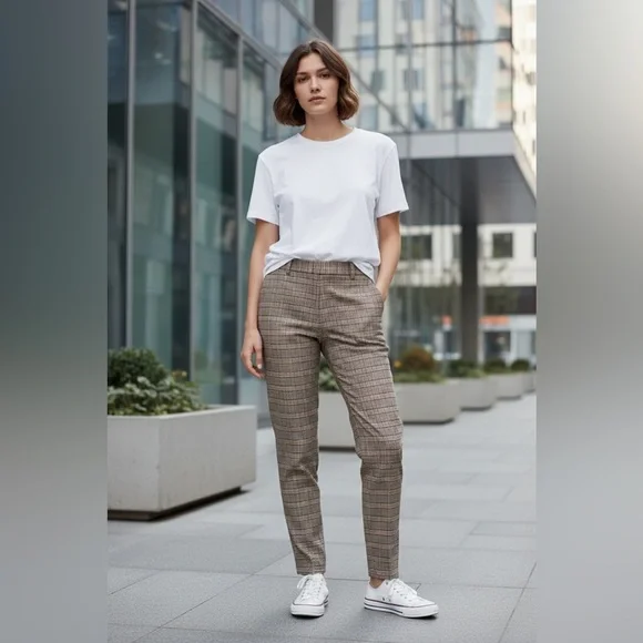 Charlie B NWOT herringbone dress pants with spandex - Picture 1 of 8